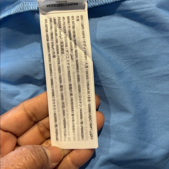 Abercrombie and fitch XL Light Blue Ruched Strap Maxi Dress - Picture 15 of 16